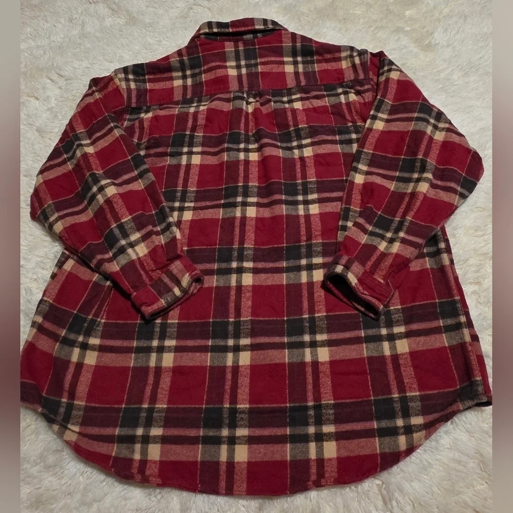 FIELD & STREAM Classic Red Plaid Men's heavyweight Flannel Shirt Sz. XXL